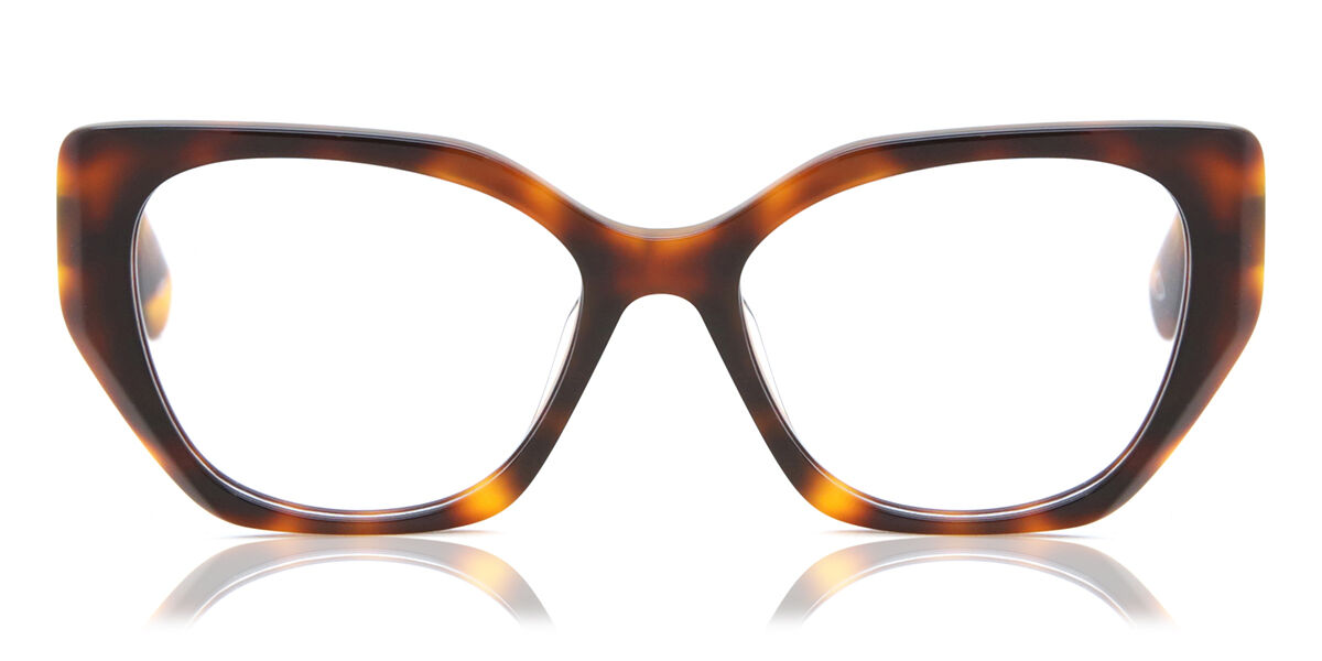 Image of Óculos de Grau Feminino Geometric Aro Cheio Plástico Tortoiseshell - Luz Anti Azul - SmartBuy Collection PRT