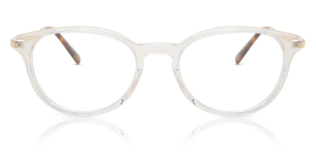 Image of Óculos de Grau Feminino Oval Aro Cheio Plástico Transparentes - Luz Anti Azul - SmartBuy Collection PRT
