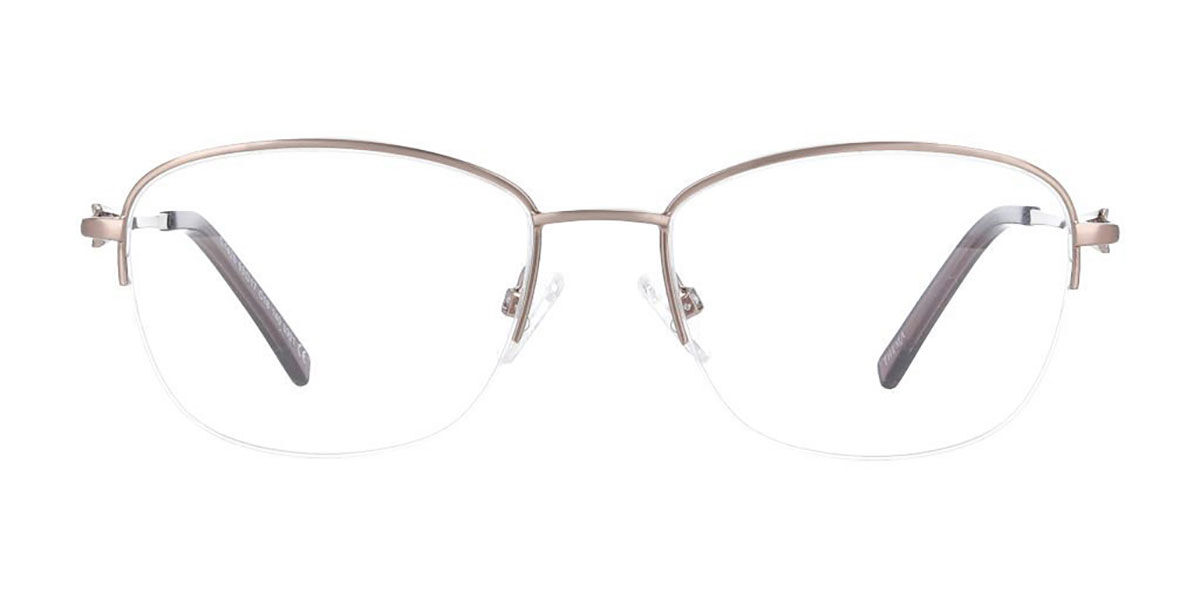 Image of Óculos de Grau Gatinho Semi Sem aro Metal Marrons - Luz Anti Azul - SmartBuy Collection BRLPT