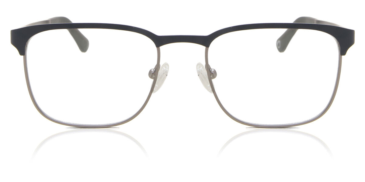 Image of Óculos de Grau Masculino Quadrado Aro Cheio Metal Azuis - Luz Anti Azul - SmartBuy Collection PRT