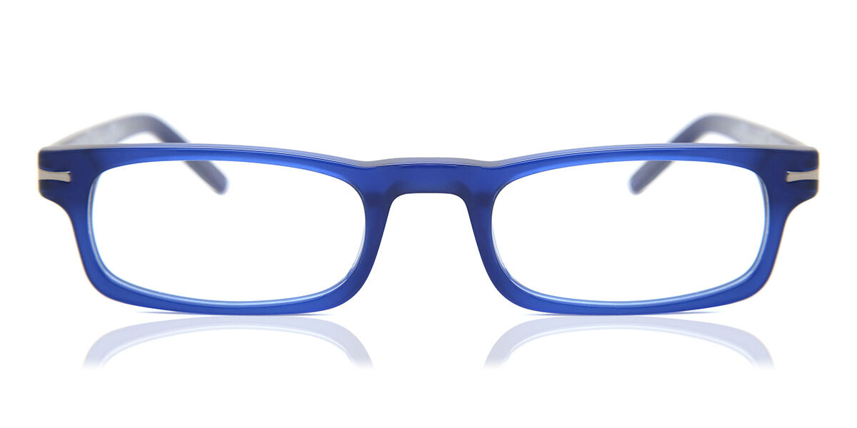 Image of Óculos de Grau Masculino Rectangle Aro Cheio Plástico Azuis - Luz Anti Azul - SmartBuy Collection PRT