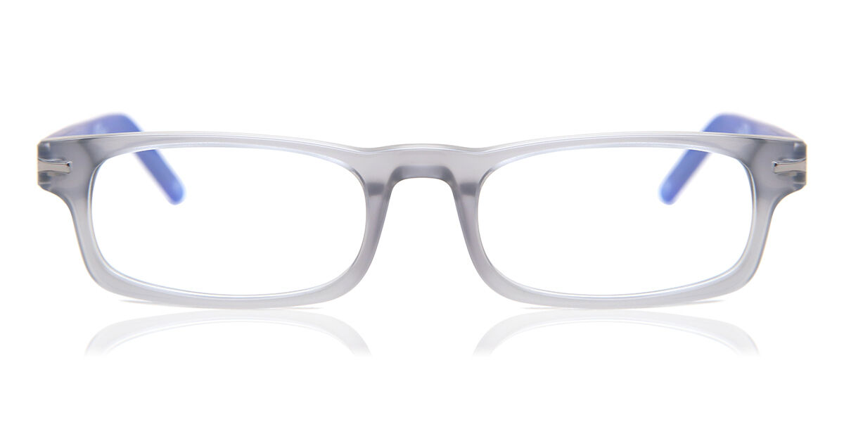 Image of Óculos de Grau Masculino Rectangle Aro Cheio Plástico Cinzas - Luz Anti Azul - SmartBuy Collection PRT