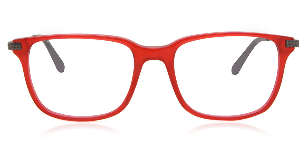 Image of Óculos de Grau Masculino Rectangle Aro Cheio Plástico Vermelhos - Luz Anti Azul - SmartBuy Collection PRT