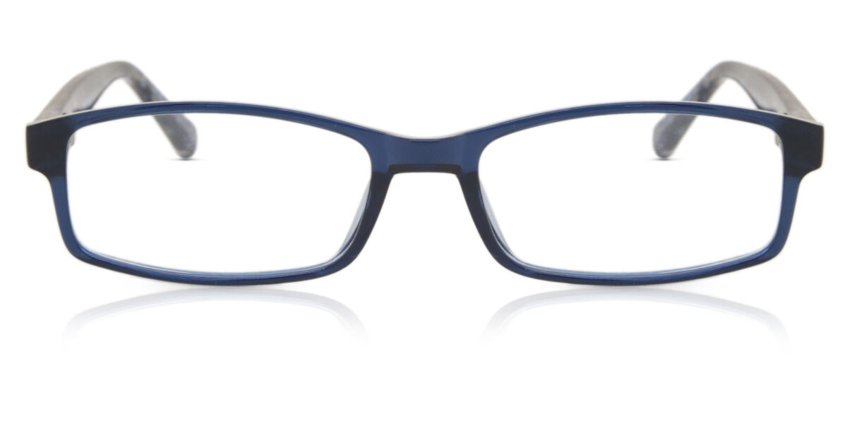 Image of Óculos de Grau Masculino Rectangle Aro Cheio TR90 Azuis - Luz Anti Azul - SmartBuy Collection PRT