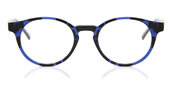 Image of Óculos de Grau Masculino Round Aro Cheio Plástico Azuis - Luz Anti Azul - Arise Collective PRT