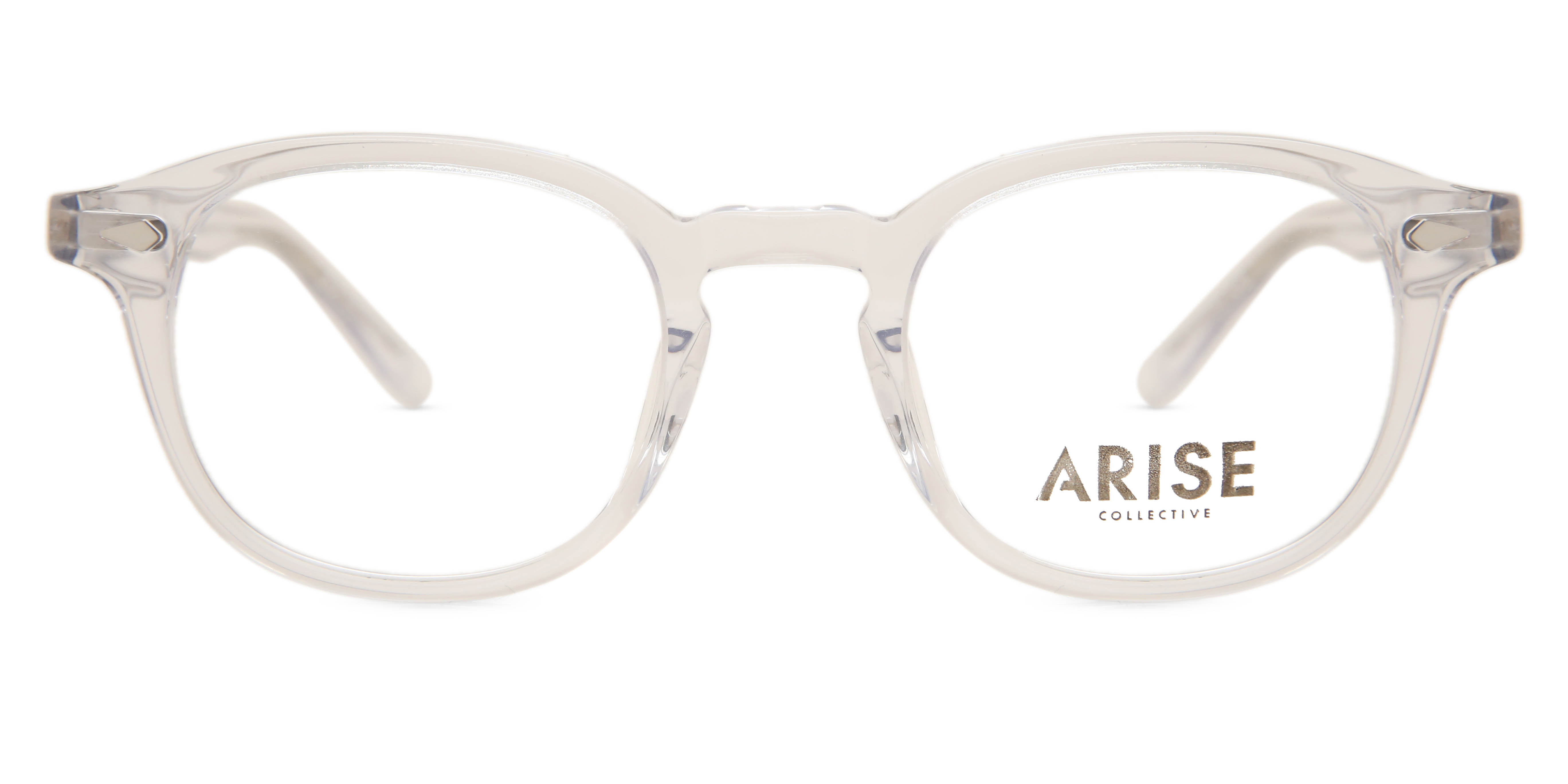 Image of Óculos de Grau Masculino Round Aro Cheio Plástico Transparentes - Luz Anti Azul - Arise Collective PRT