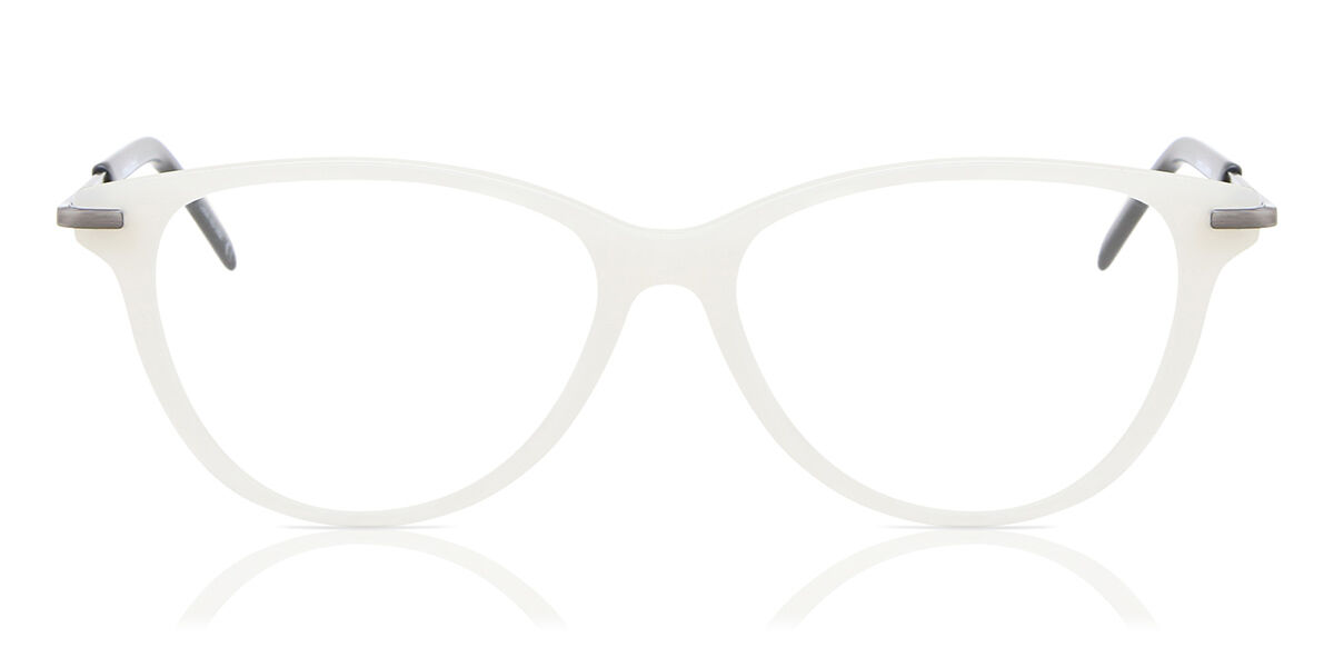 Image of Óculos de Grau Oval Aro Cheio Plástico Brancos - Luz Anti Azul - SmartBuy Collection BRLPT