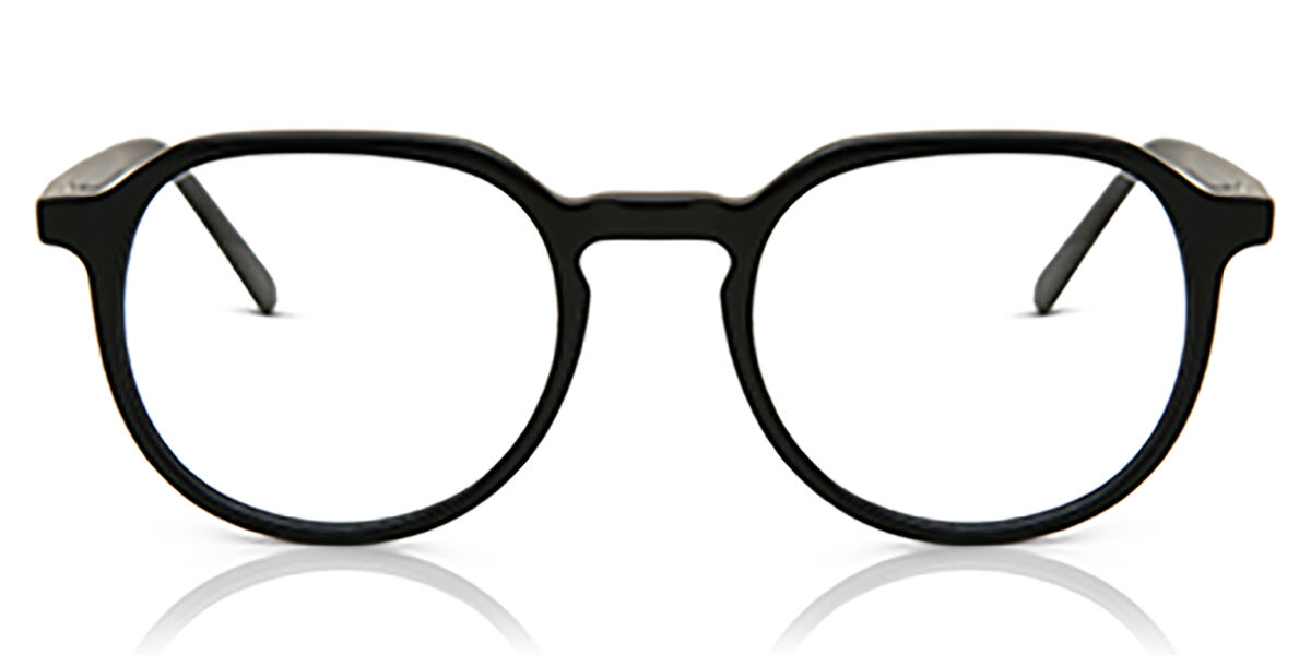 Image of Óculos de Grau Oval Aro Cheio Plástico Pretos - Luz Anti Azul - Arise Collective BRLPT