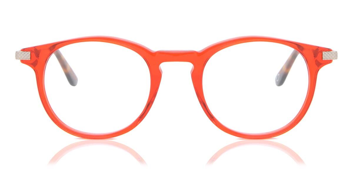 Image of Óculos de Grau Oval Aro Cheio Plástico Vermelhos - Luz Anti Azul - SmartBuy Collection BRLPT