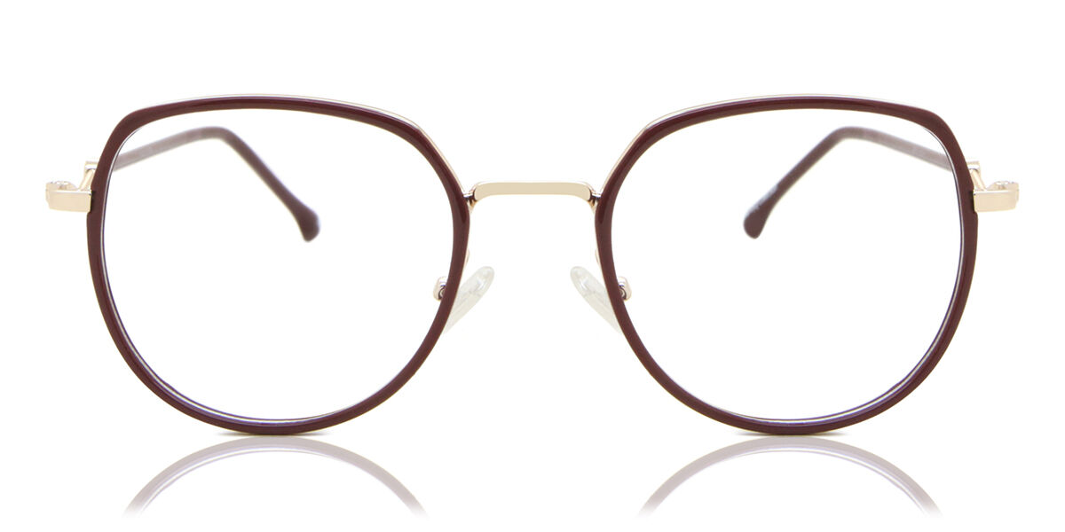 Image of Óculos de Grau Oval Aro Cheio TR90 Dourados - Luz Anti Azul - SmartBuy Collection BRLPT