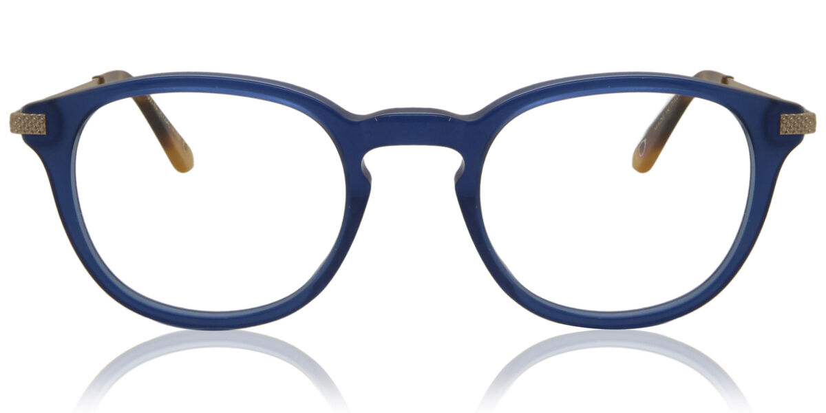 Image of Óculos de Grau Oval Clip-On Plástico Azuis - Luz Anti Azul - SmartBuy Collection BRLPT