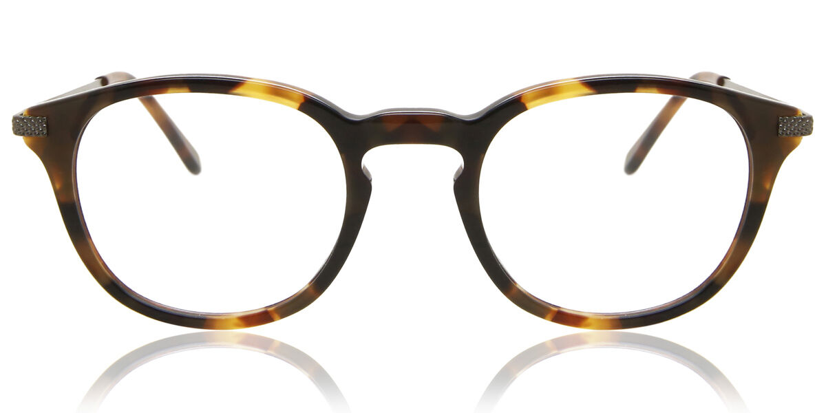 Image of Óculos de Grau Oval Clip-On Plástico Tortoiseshell - Luz Anti Azul - SmartBuy Collection BRLPT