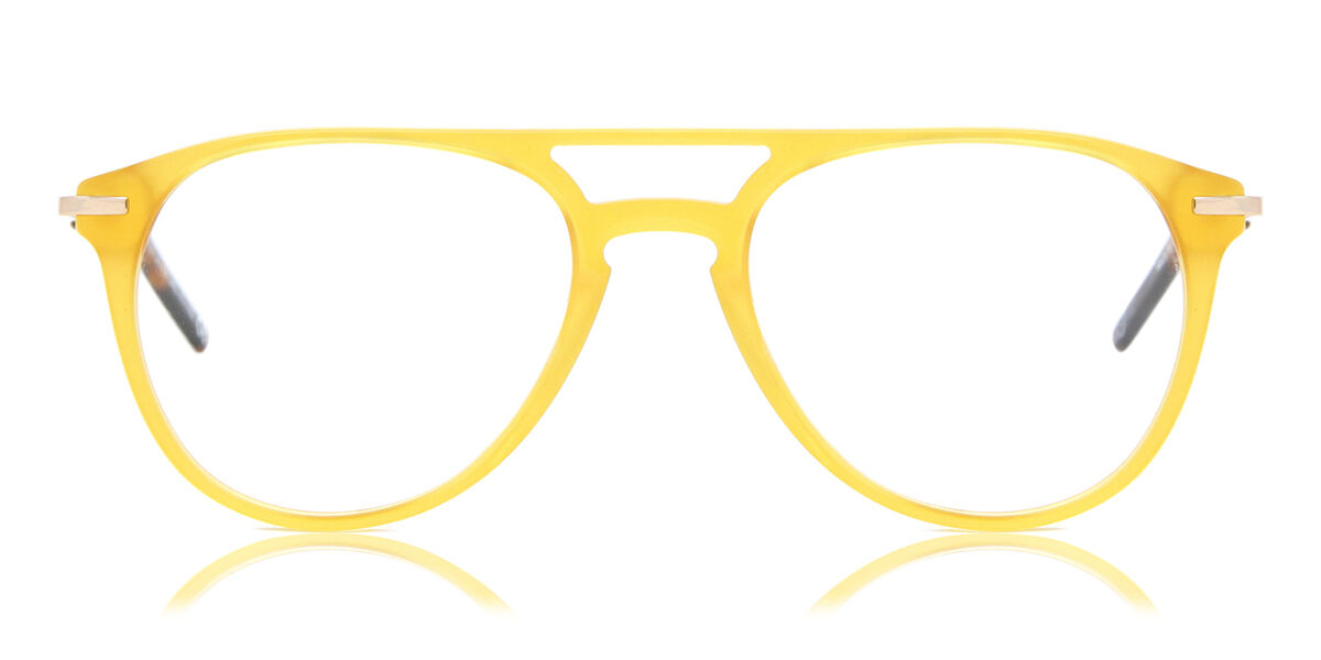 Image of Óculos de Grau Piloto Aro Cheio Plástico Amarelos - Luz Anti Azul - SmartBuy Collection BRLPT