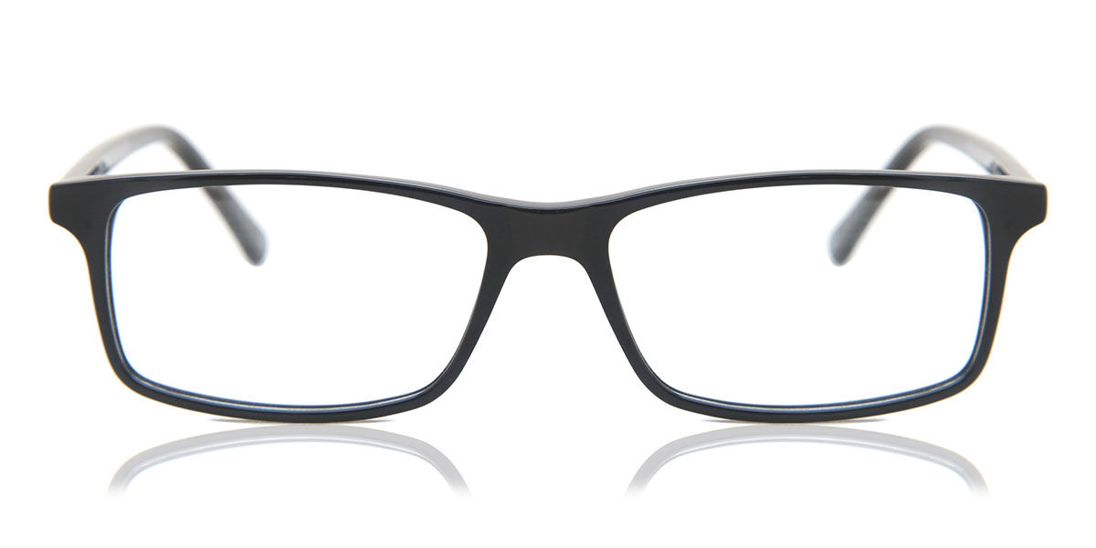 Image of Óculos de Grau Quadrado Aro Cheio TR90 Pretos - Luz Anti Azul - SmartBuy Collection BRLPT