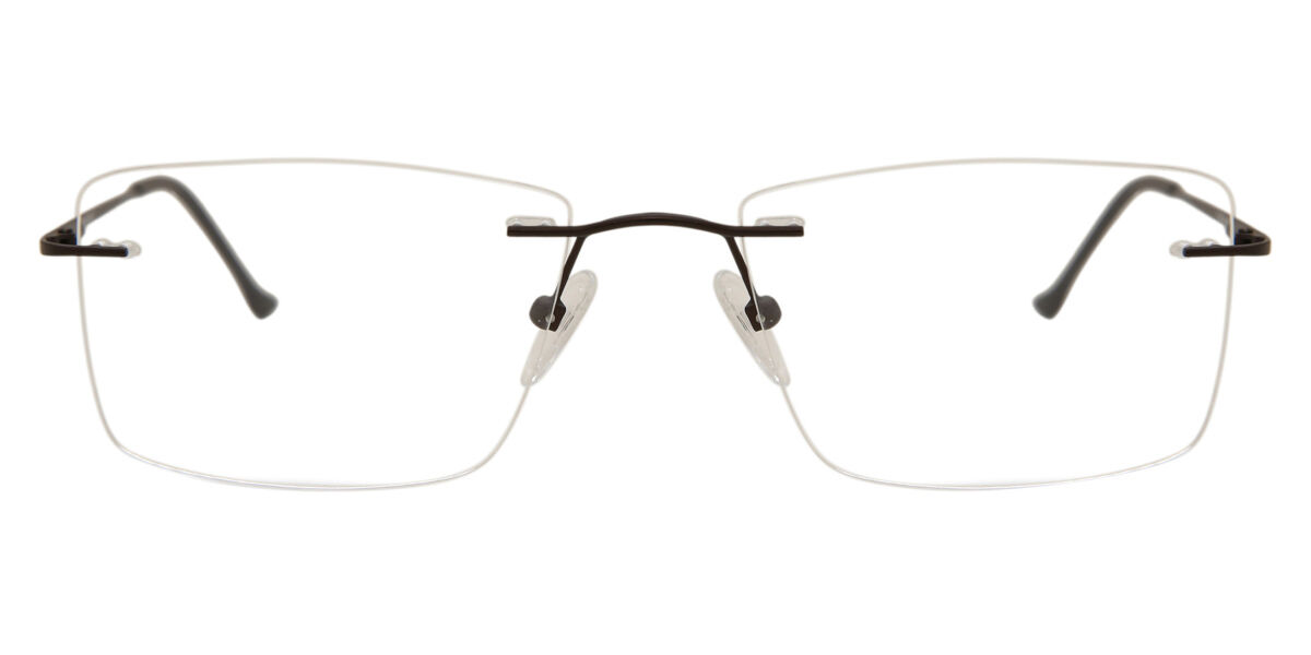 Image of Óculos de Grau Quadrado Sem aro Metal Marrons - Luz Anti Azul - SmartBuy Collection BRLPT