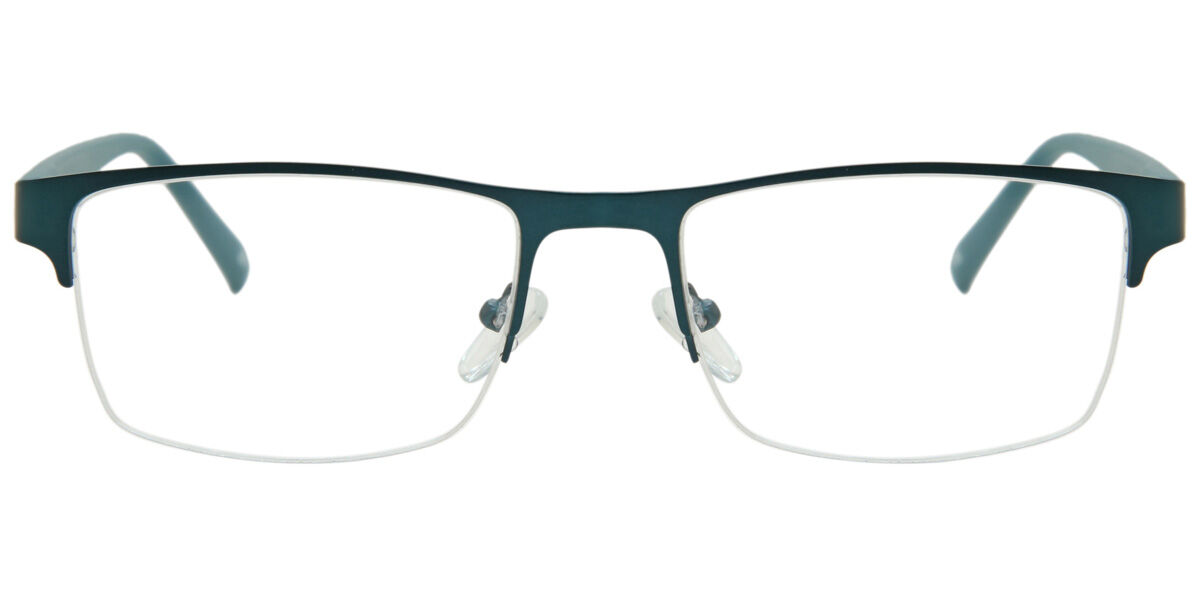 Image of Óculos de Grau Quadrado Semi Sem aro Metal Azuis - Luz Anti Azul - SmartBuy Collection BRLPT