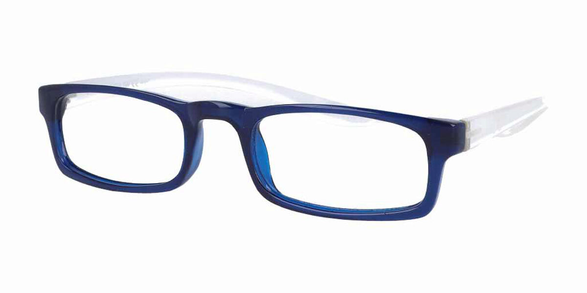 Image of Óculos de Grau Retangular Aro Cheio Plástico Azuis - Luz Anti Azul - Arise Collective BRLPT