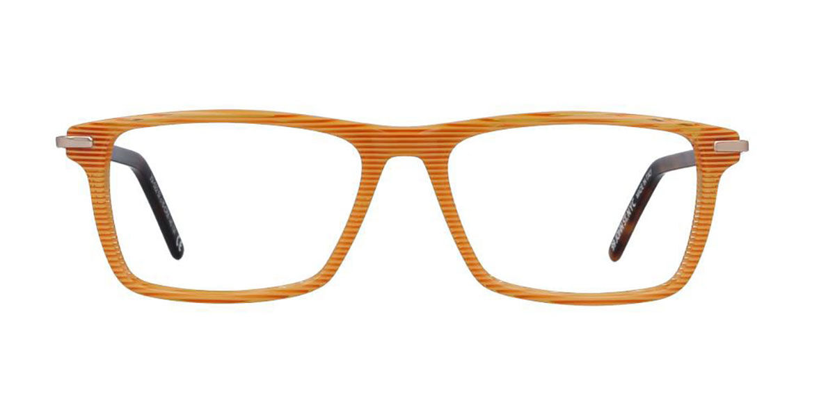Image of Óculos de Grau Retangular Aro Cheio Plástico Laranjas - Luz Anti Azul - SmartBuy Collection BRLPT