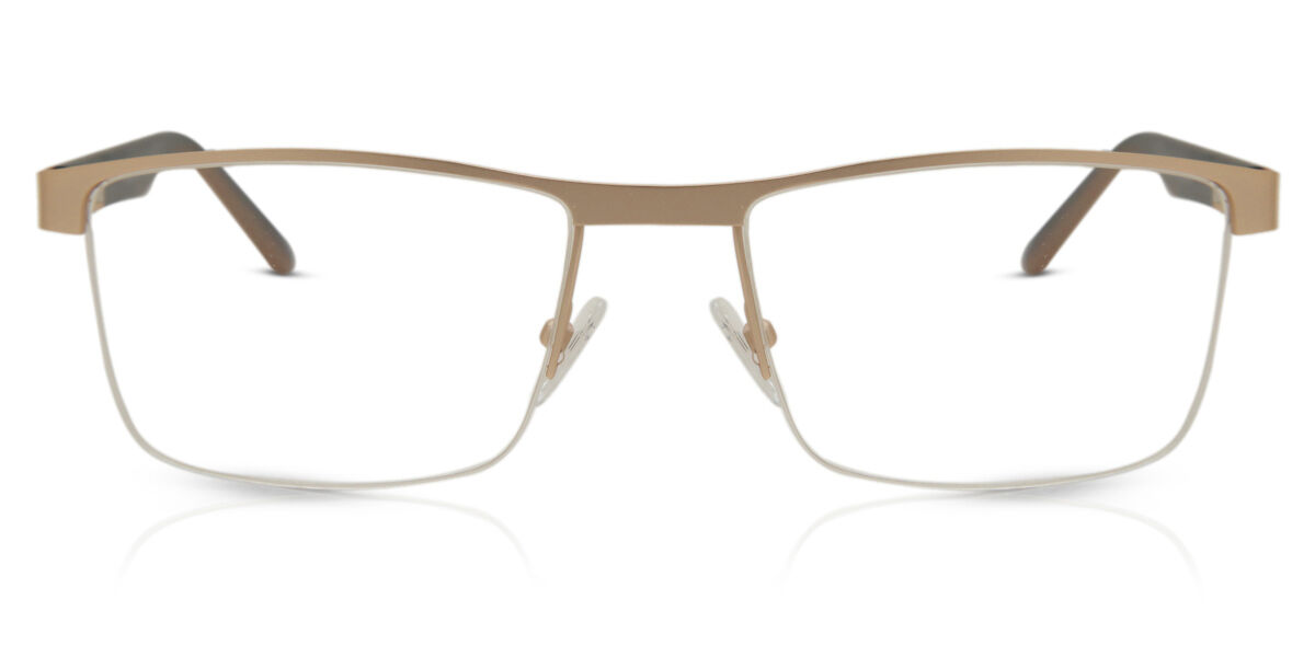 Image of Óculos de Grau Retangular Semi Sem aro Metal Dourados - Luz Anti Azul - SmartBuy Collection BRLPT