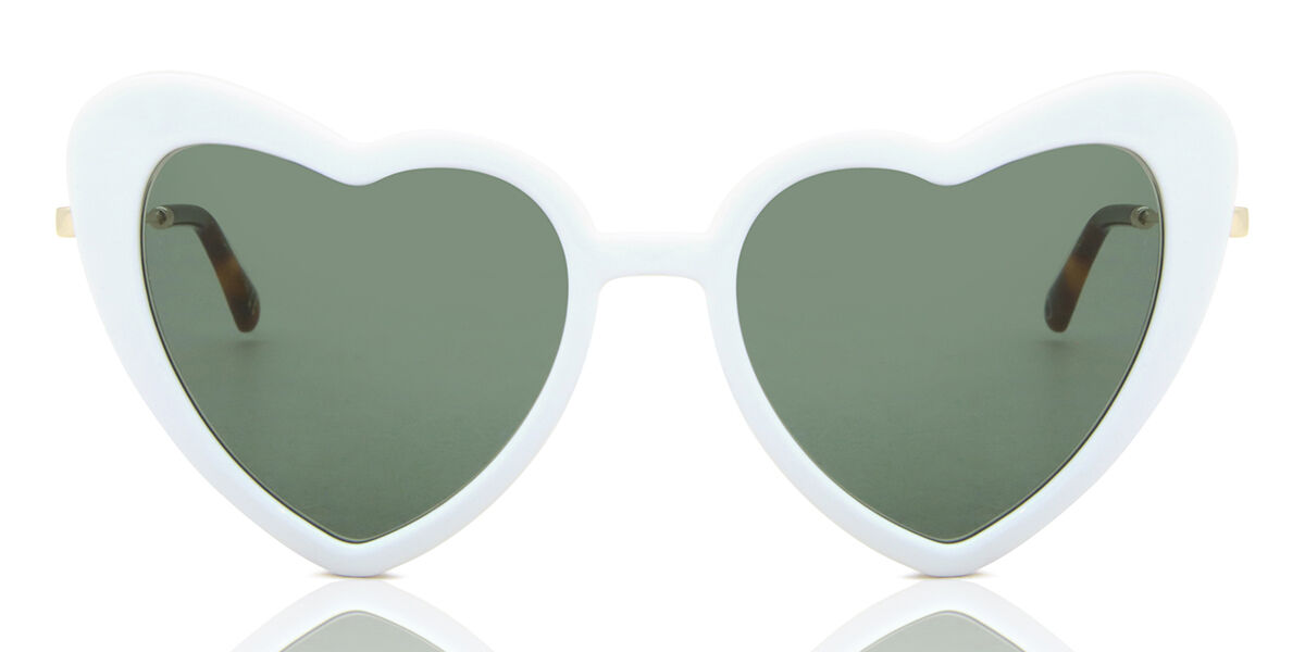Image of Óculos de Sol Feminino Cat Eye Aro Cheio Plástico Brancos - SmartBuy Collection PRT