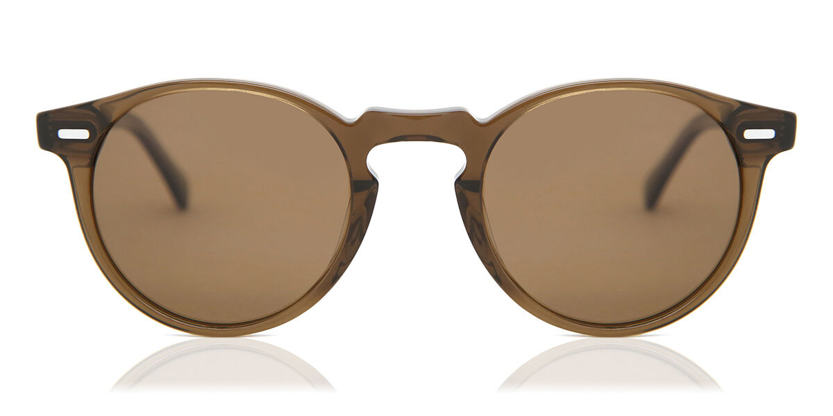 Image of Óculos de Sol Feminino Oval Aro Cheio Plástico Marrons - Arise Collective BRLPT