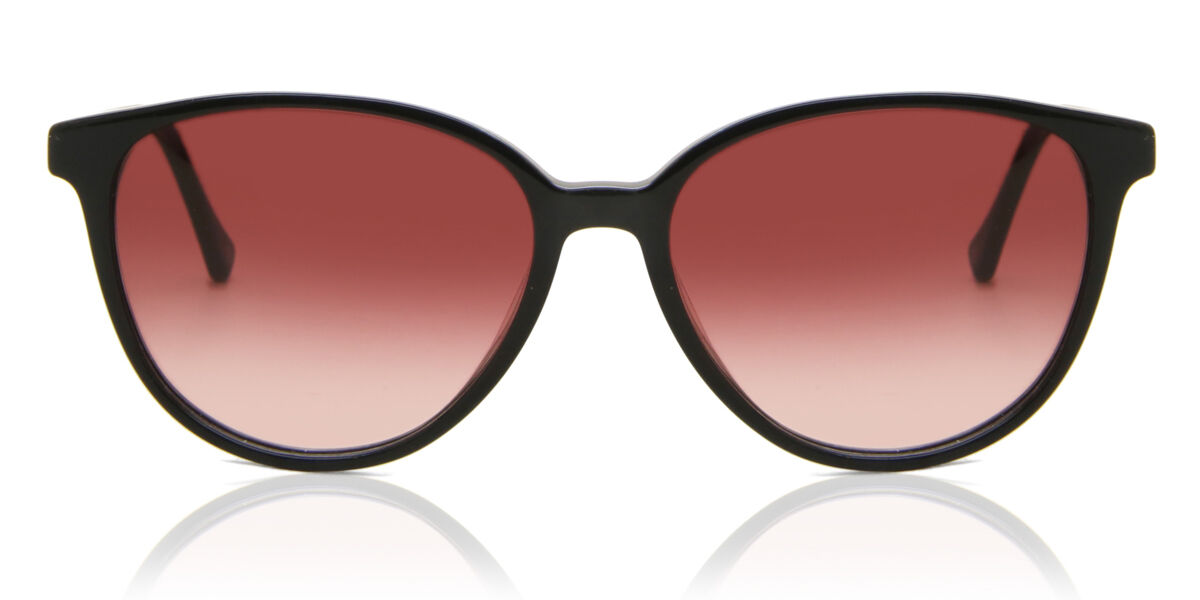 Image of Óculos de Sol Feminino Oval Aro Cheio Plástico Pretos - SmartBuy Collection BRLPT