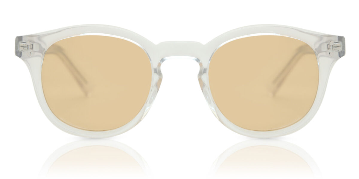 Image of Óculos de Sol Feminino Oval Aro Cheio Plástico Transparentes - Arise Collective BRLPT