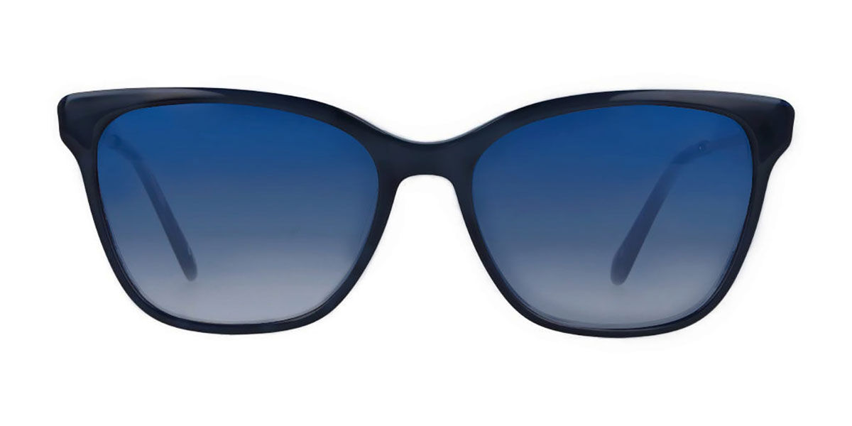 Image of Óculos de Sol Feminino Quadrado Aro Cheio Plástico Azuis - SmartBuy Collection BRLPT