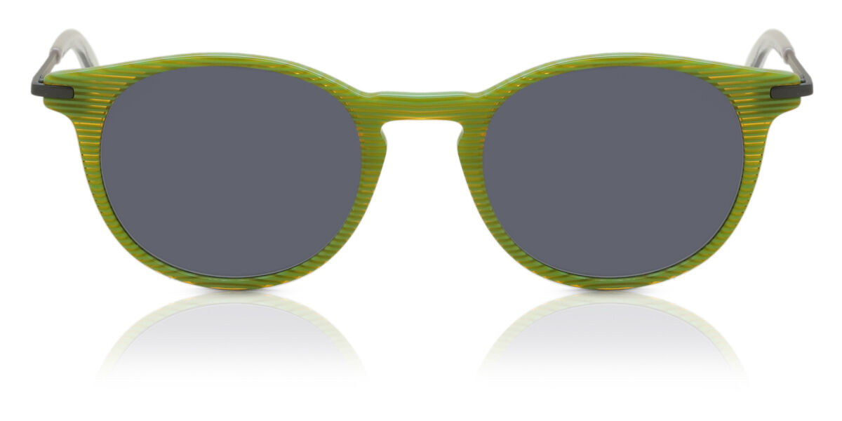 Image of Óculos de Sol Masculino Oval Aro Cheio Plástico Verdes - SmartBuy Collection BRLPT