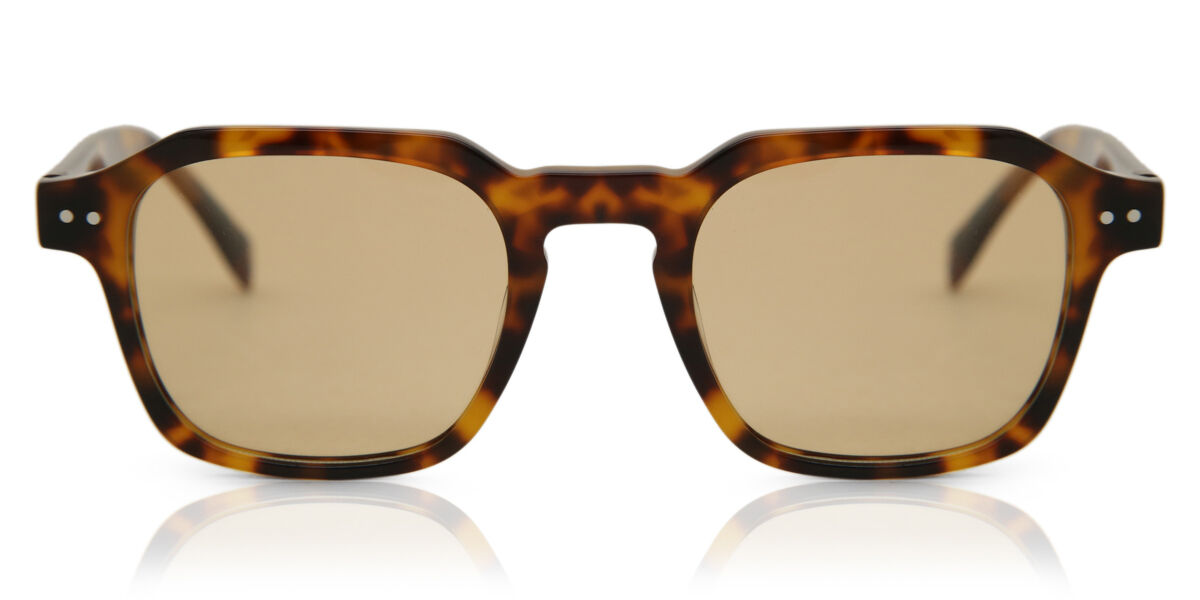 Image of Óculos de Sol Masculino Quadrado Aro Cheio Plástico Tortoiseshell - Arise Collective PRT