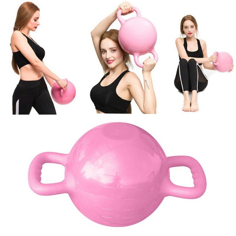 Image of 0-12LB Water Kettlebell Adjustable Dumbbell Double Handles Pilates Body Shaping Equipment Strength Training Yoga Fitness
