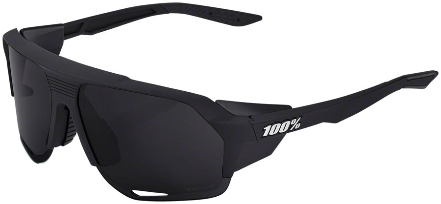 Image of 100% Norvick Sunglasses - Matte Black Gray PEAKPOLAR Lens