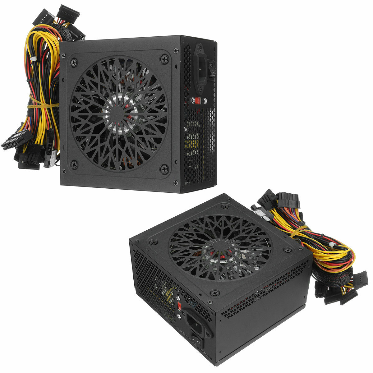Image of 1000W PSU PC Power Supply Unit Passive RGB 12cm Quiet Fan ATX PCI-E SATA PFC