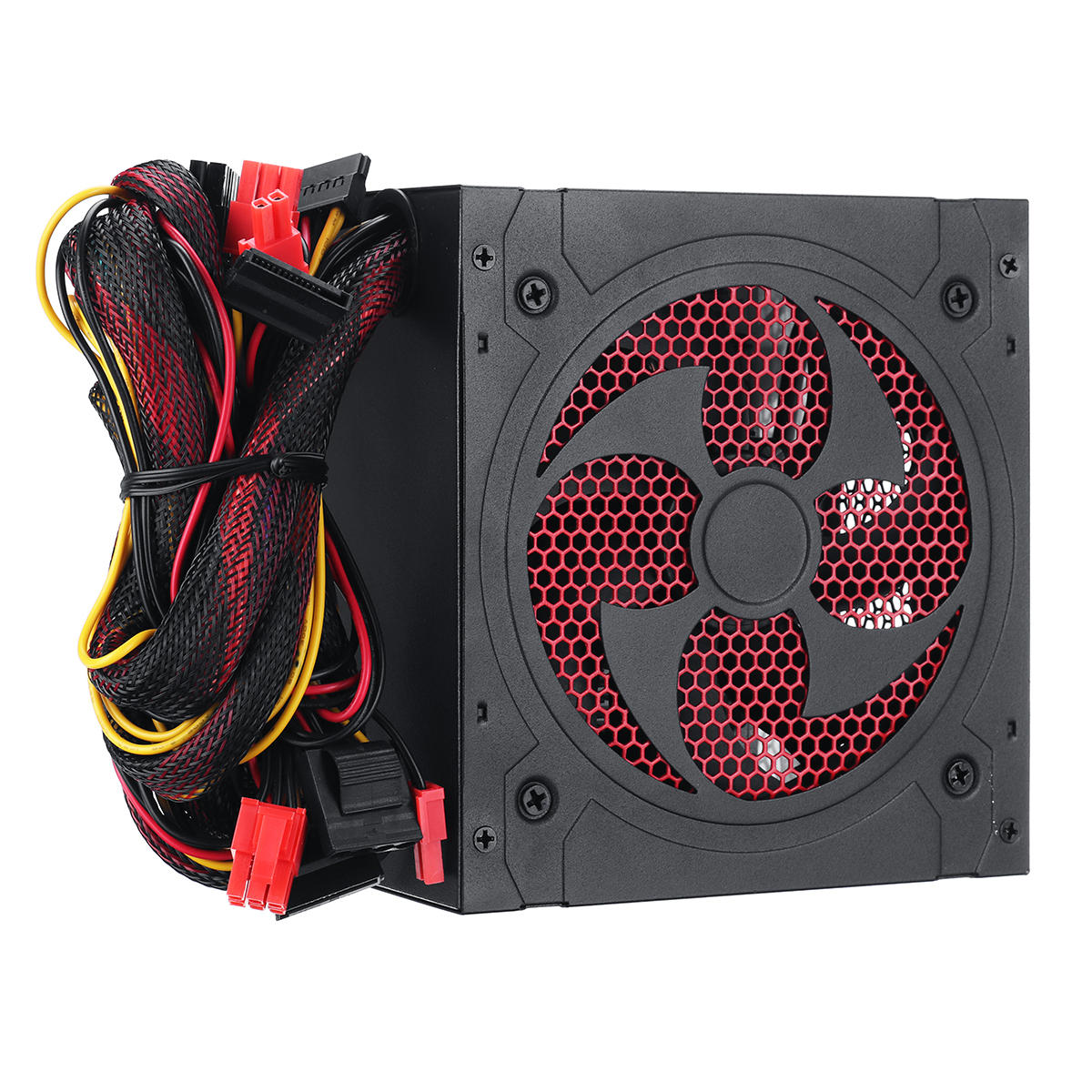 Image of 1000W Silent PC Power Supply Gaming PCI SATA ATX 12V 231 LED Fan Computer