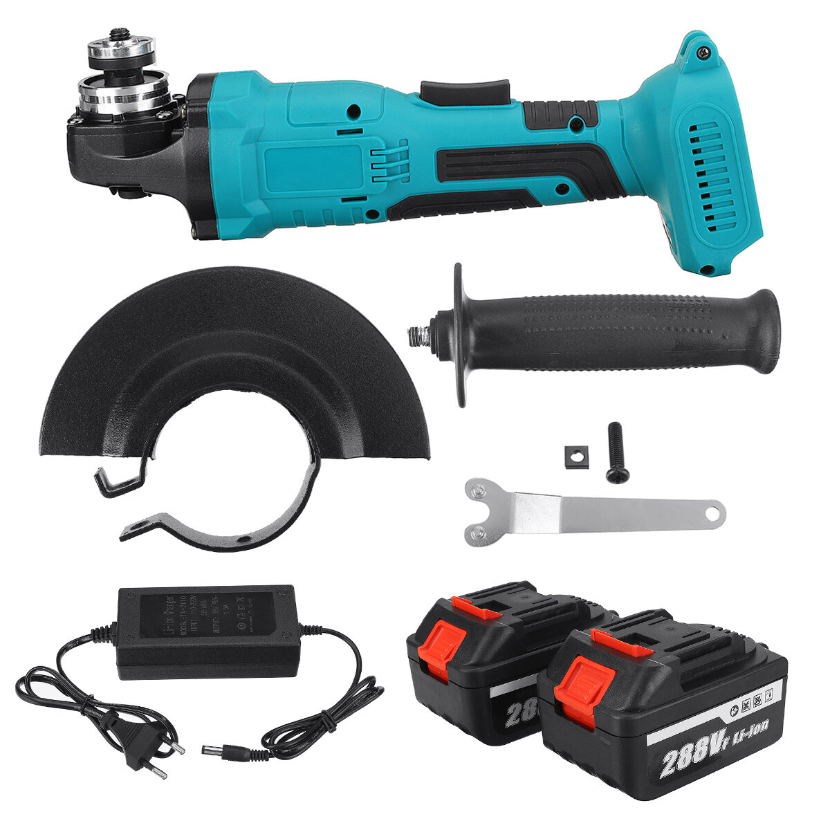 Image of 100/125mm Brushless Cordless Angle Grinder Polisher Cutting Tool W/ None/1/2 Battery For Makiita
