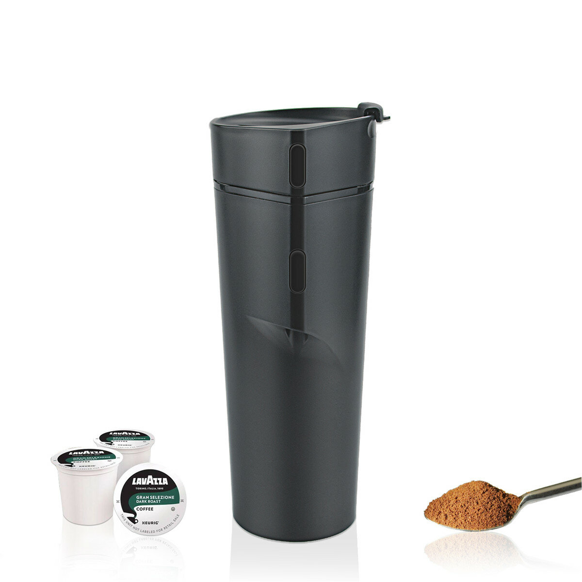 Image of 100W 8 OZ Car Coffee Maker Cup Machine Portable Handheld Espresso Capsule Bottle For Camping Travel