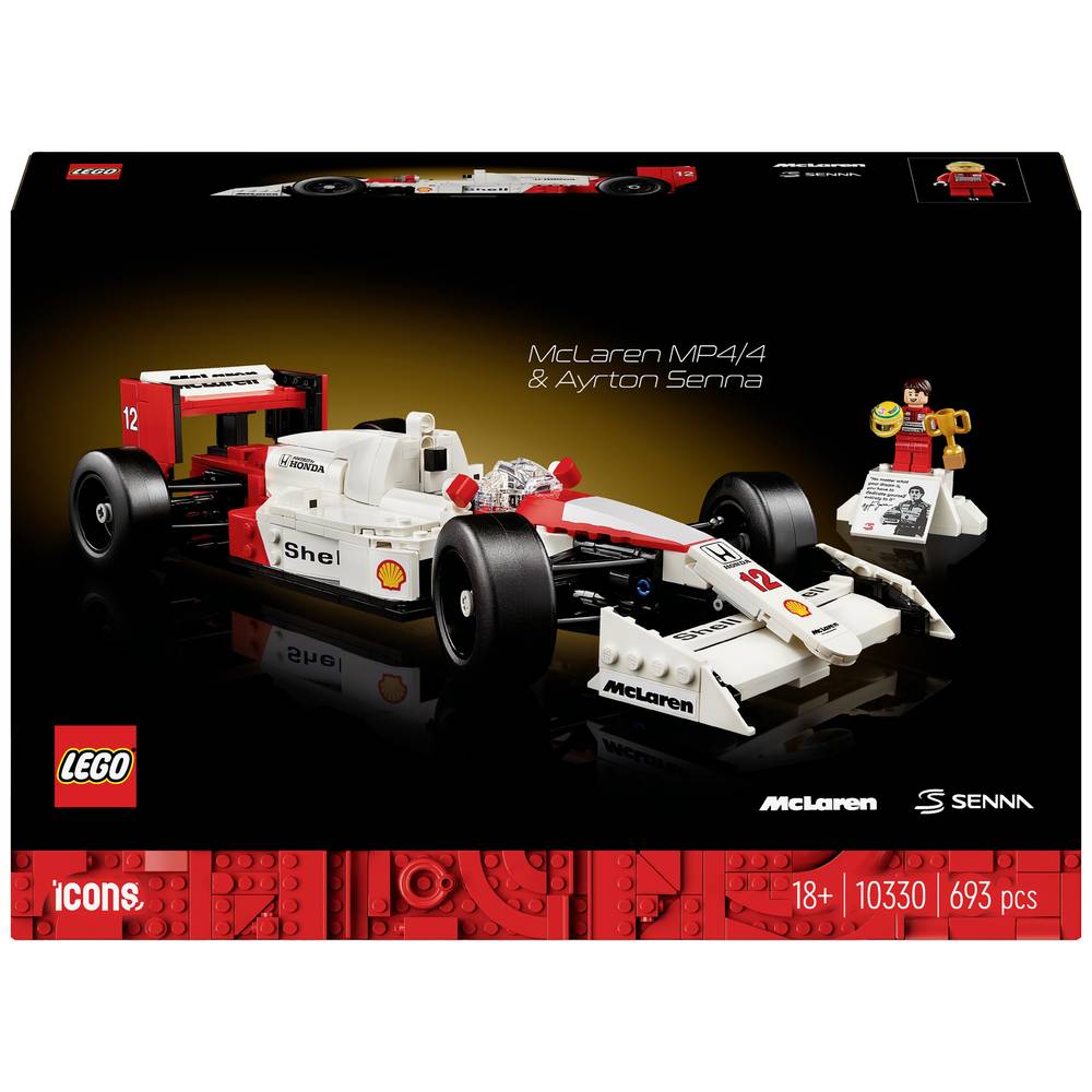 Image of 10330 LEGOÂ® ICONSâ¢ McLaren MP4/4 & Ayrton Senna