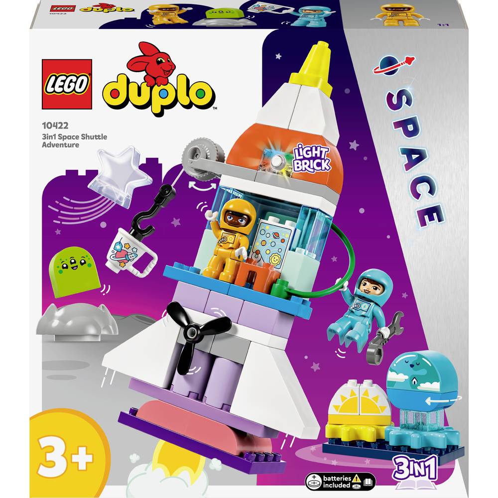 Image of 10422 LEGOÂ® DUPLOÂ® 3-in-1 Space Shuttle for many adventures