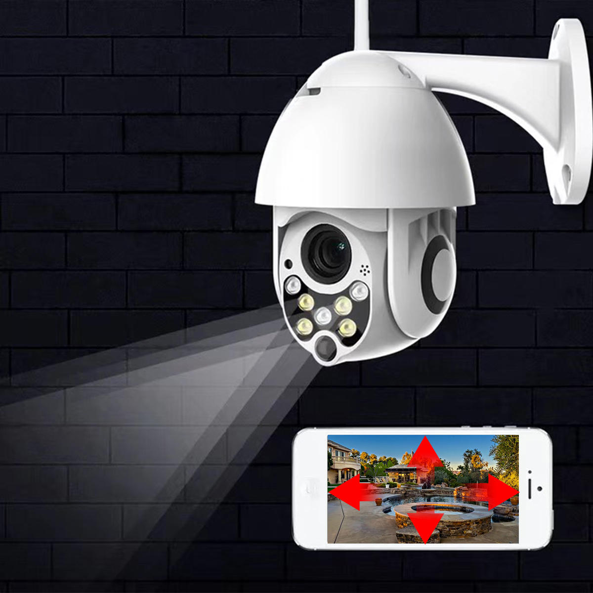 Image of 1080P 2MP Wireless Waterproof WIFI IP Security Camera Intercom Night Vision CCTV ONVIF Protocol AP Hotspot