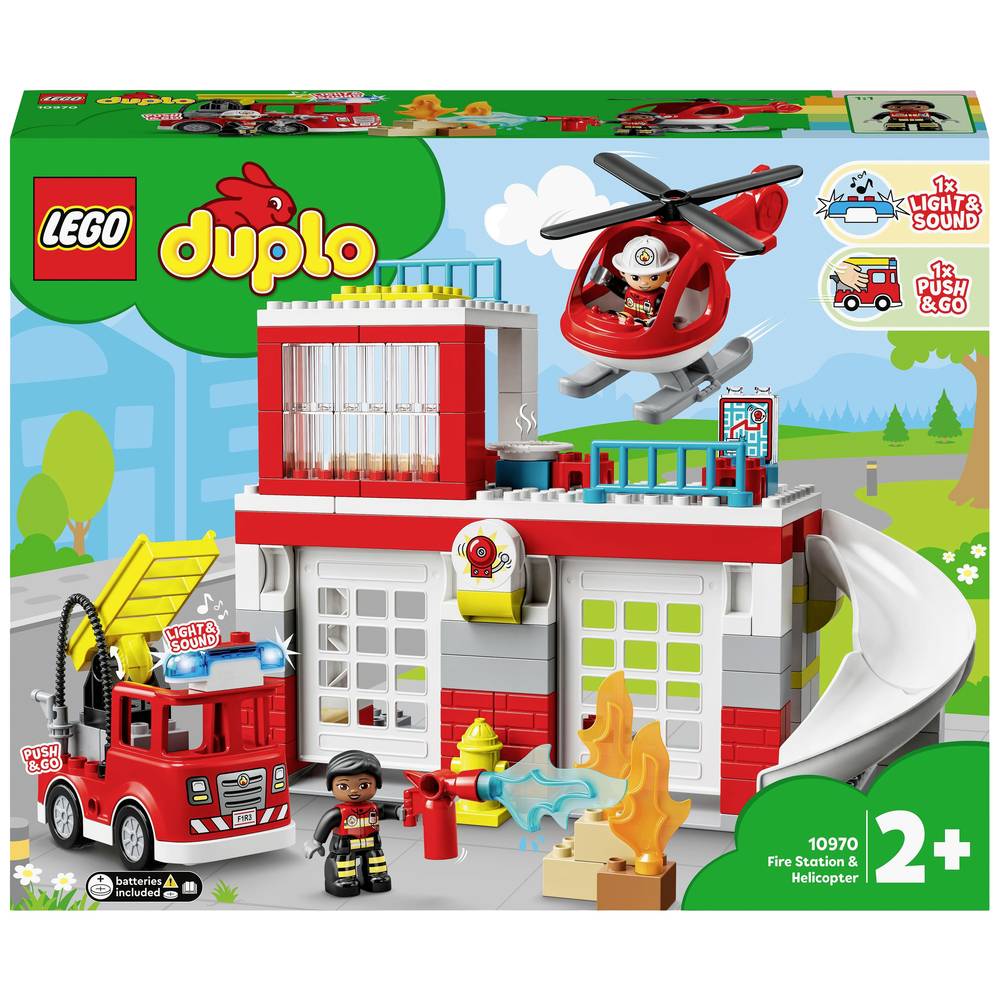 Image of 10970 LEGOÂ® DUPLOÂ® Fire station with helicopter