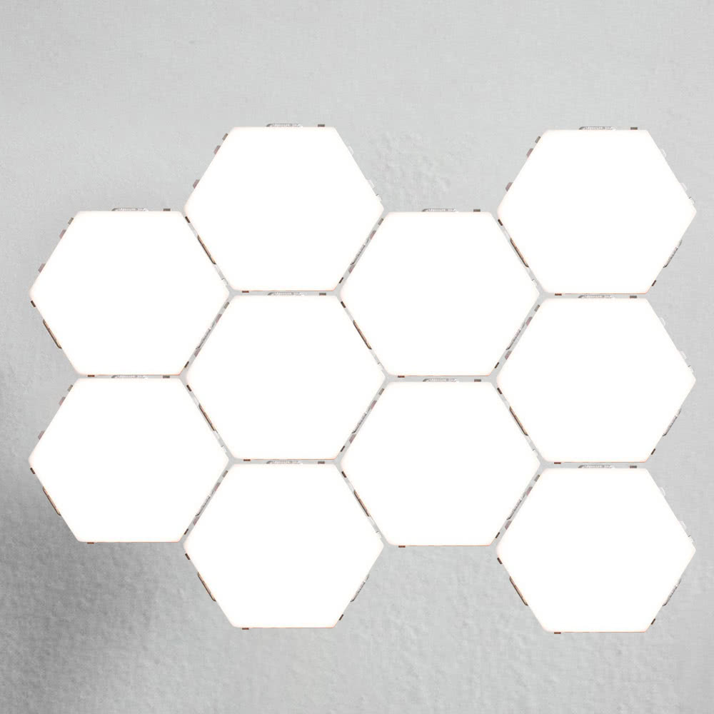 Image of 10pcs Creative Modular Touch-sensitive Light For Livingroom Bedroom Decoration EU Plug - White