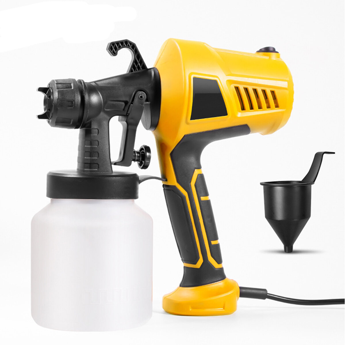 Image of 110V 500W 50Hz Yellow Plastic Portable High Voltage Electric Paint Spray Gun