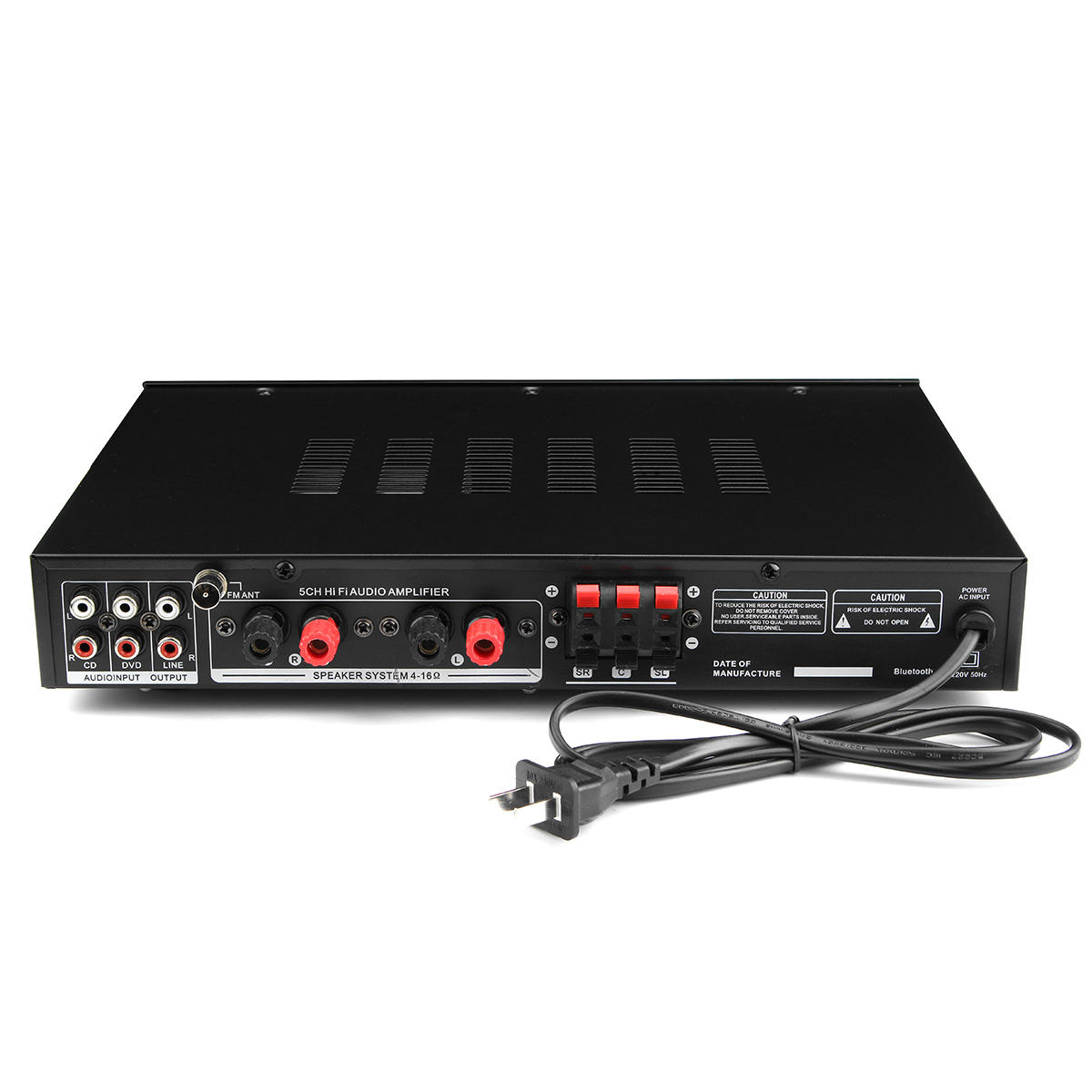 Image of 110V 720W 5CH Bluetooth Stereo AV Power Surround Amplifier for Karaoke Cinema