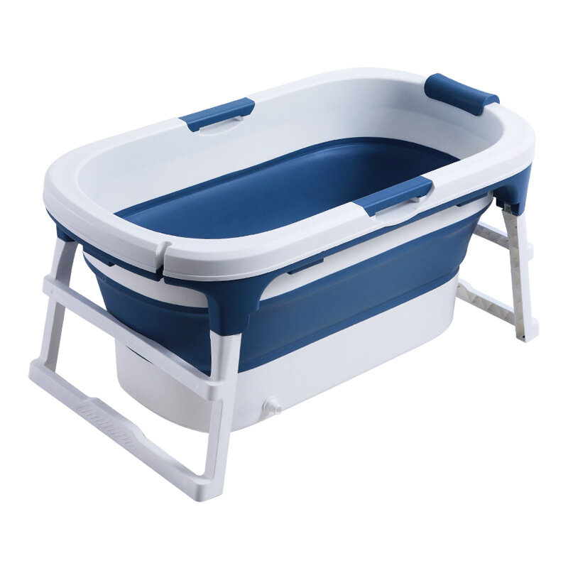 Image of 111*63*55cm Large Deep Folding Bath tub Adults Bath Tub Children Bath Tub With Lid