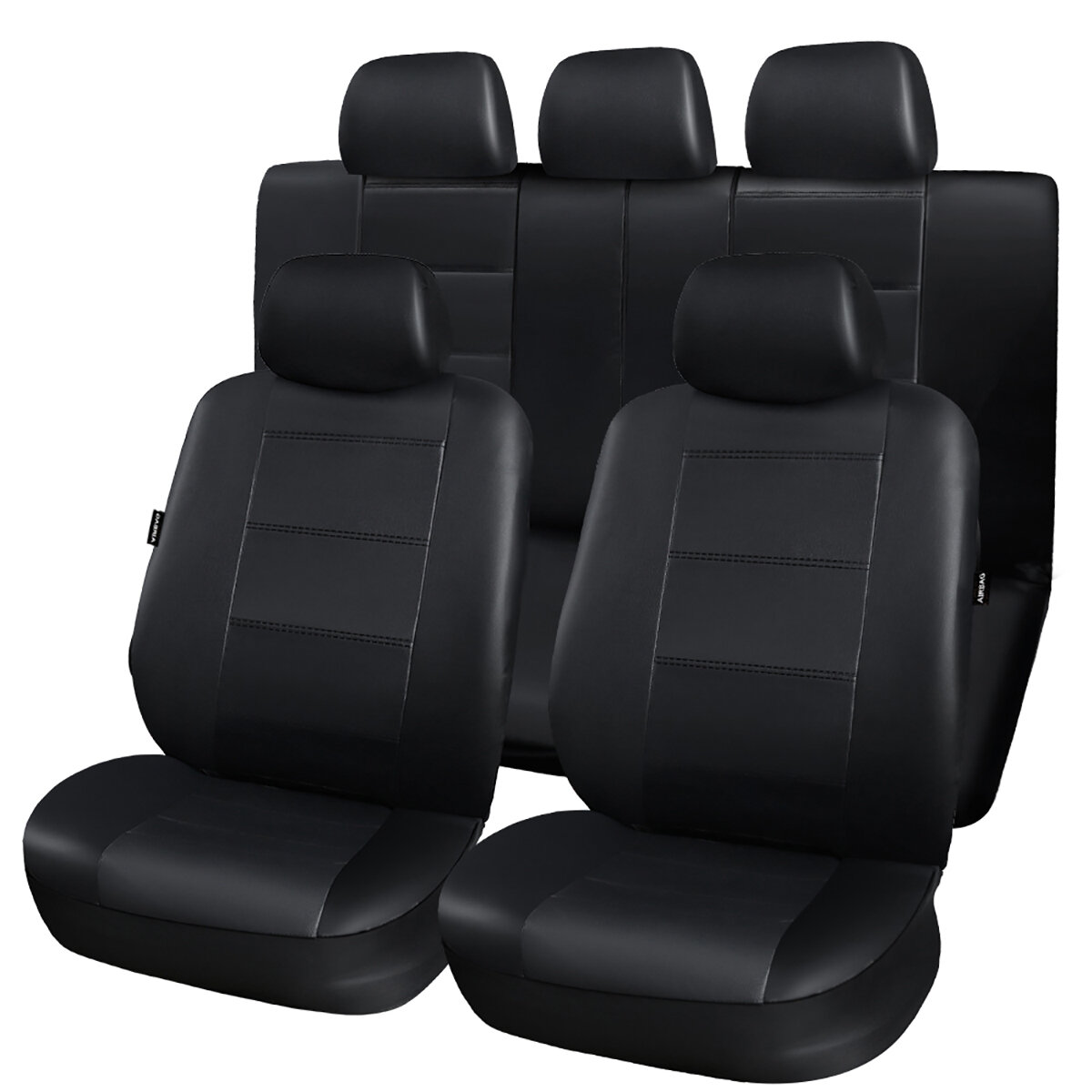Image of 11pcs Universal 5-Seats Full Set Waterproof PU Seat Covers Protector Socket Sleeve for Car SUV