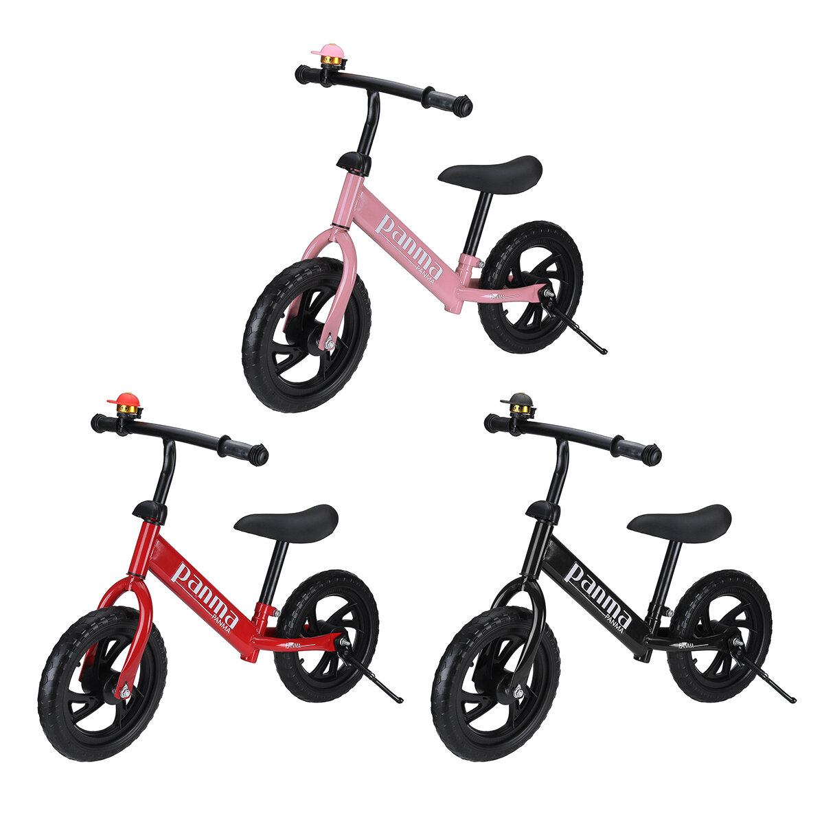 Image of 12''Adjustable Kids Mini Balance Bike Learn Ride Training Child Bicycle Toys Gift for Boys＆Girls