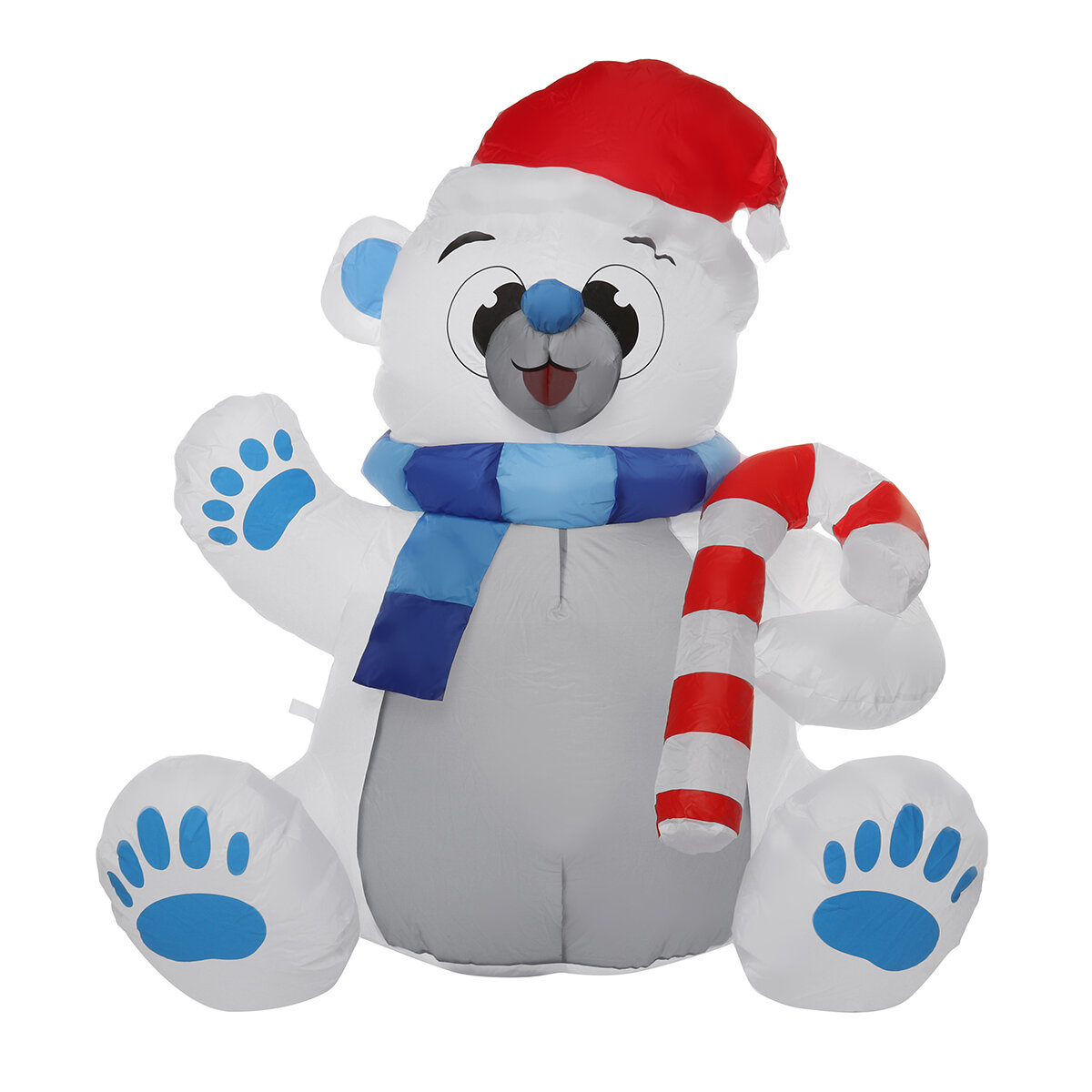 Image of 12M LED Christmas Waterproof Polyester Built-In Blower UV-resistant Inflatable Bear Toy for Christmas Decoration Party