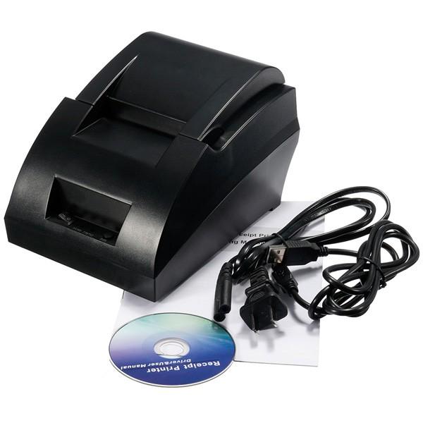 Image of 12V USB Mini 58mm POS ESC Thermal Dot Receipt Printer Set 384 Line with Roll Paper