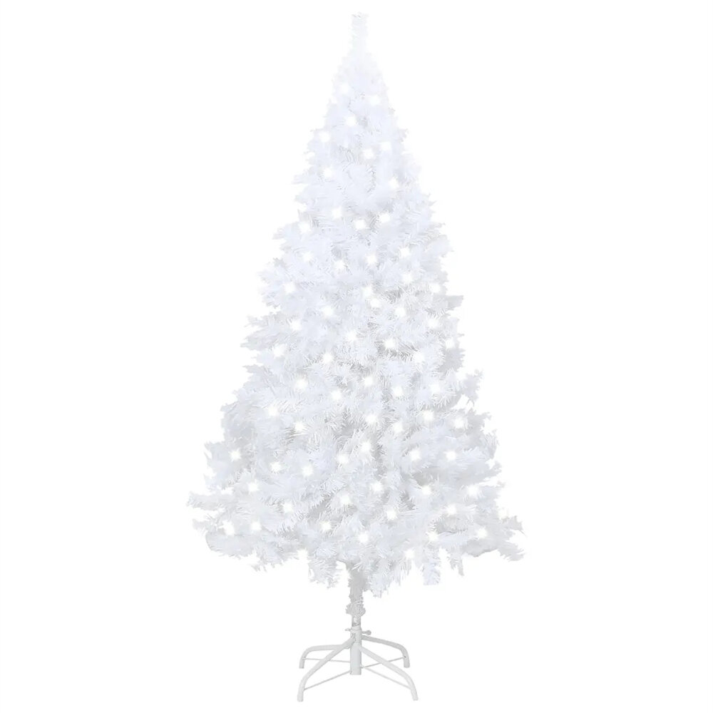 Image of 12m Christmas Tree Artificial Holiday Christmas 380 Tips with 150 Warm LED Lights for Home Office Party Decoration