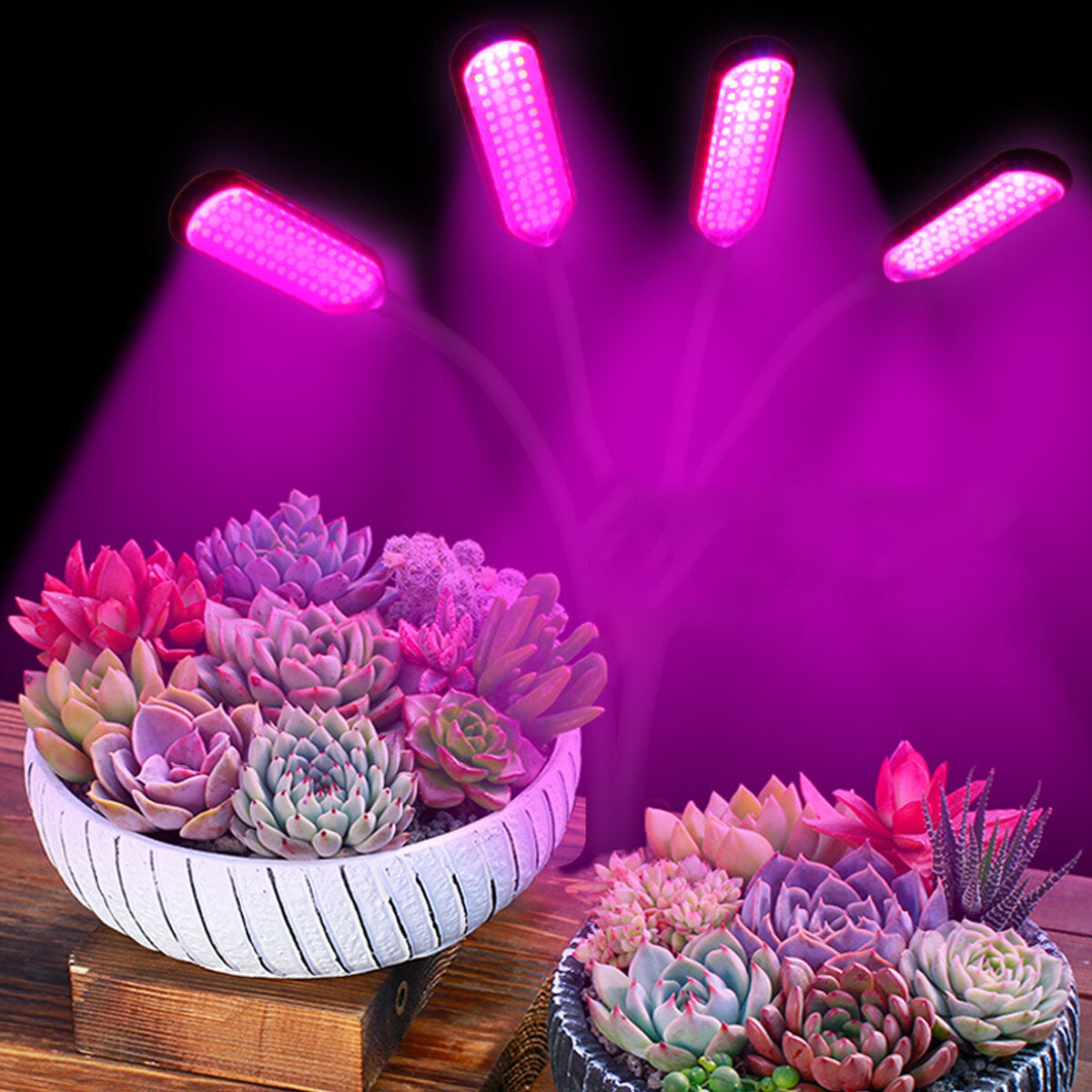 Image of 1/3/4 head LED Grow Light Full Spectrum Phyto Lamp USB Clip-on Grow Lamp for Plants Indoor Seedlings Flower Grow Tent Bo